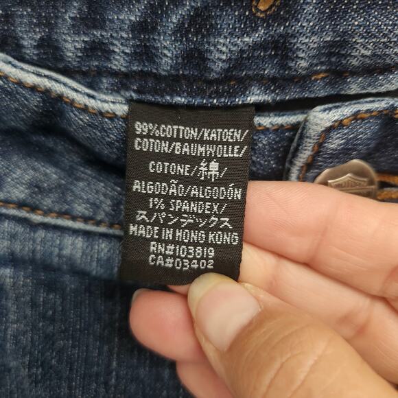 Harley Davidson Jeans Size 12 Mid Rise Boot Med Wash - Picture 6 of 15